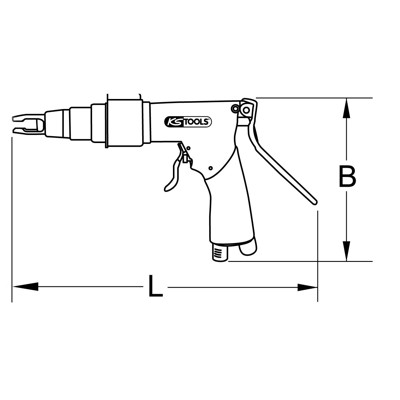 Produktbild von KSTOOLS® - Druckluft-Schweißpunkt-Bohrmaschine 515.1311