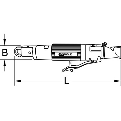 Produktbild von KSTOOLS® - Druckluft-Karosserie-Stichsäge SlimPOWER Mini, 170mm 515.5545