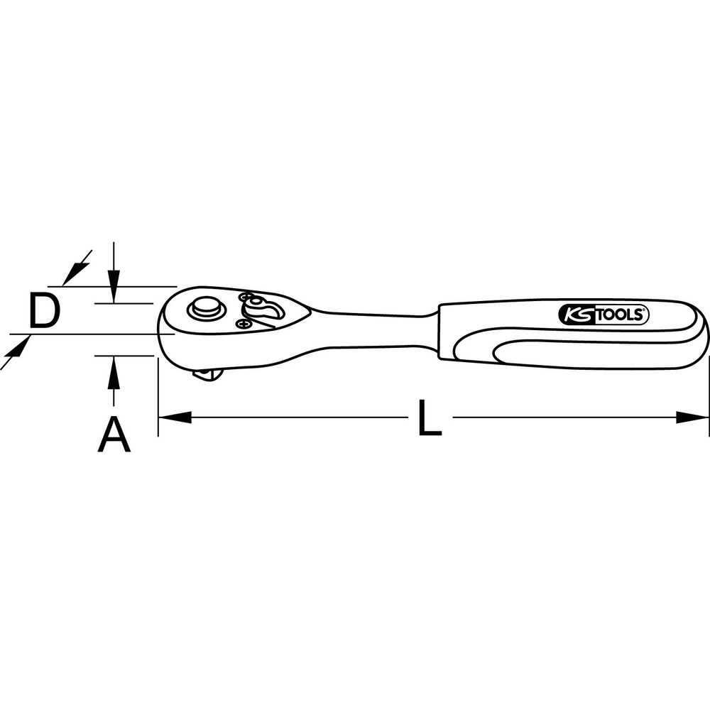 KSTOOLS 3/8" Umschaltknarre, 72 Zahn Produktbild img10 L