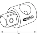 Produktbild von KSTOOLS® - 1/2" CHROMEplus Gleitstück/Vergrößerungsadapter, 3/8"F x1/2"M