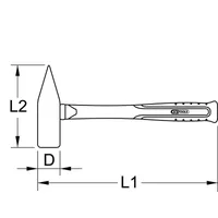 Produktbild von KSTOOLS® - BRONZEplus Schrotmeißel, 2100g