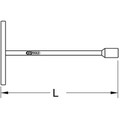 Produktbild von KSTOOLS® - BRONZEplus 6-kant-Steckschlüssel fester Quergriff 34mm
