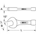 Produktbild von KSTOOLS® - BRONZEplus Schlag-Maulschlüssel 15/16"