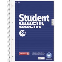 Produktbild von Brunnen - Kollegblock Student, A4, liniert, 70g, orange, 106783101, 80 Blatt, 4