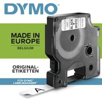 Produktbild von DYMO® - Schriftband Flex D1, 12mm x 3,5m, weiß, Schriftfarbe: schwarz, S0718040