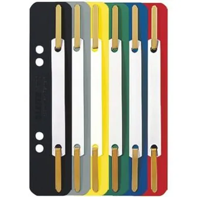 Produktbild von LEITZ® - Heftstreifen, kurz, 35x158mm, grün, Pck=25St, 37100055, PP, Kunststoff