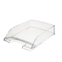 Produktbild von LEITZ® - Briefkorb, für A4, grau-transparent, 52260092, mehrfach übereinander s