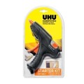 Produktbild von UHU® - Klebepistole, Hot Melt, Starterkit, schwarz, 48365, inkl. 6 Klebepatrone