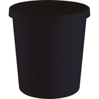 Produktbild von helit - Papierkorb the green german, 331x315mm Ø, 18L, schwarz, H6405895, recyc