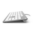 Produktbild von hama® - Tastatur KC-700, silber-weiß, 00182651, kabelgebunden