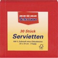 Produktbild von null - Zelltuch-Servietten, 33x33cm, rot,3-lagig, Pck=30St