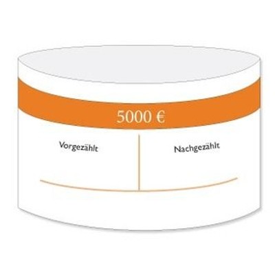 Produktbild von DEBATIN® - Geldscheinstreifen, 100x50 Euro, orange, Pck=1000St, 10003021
