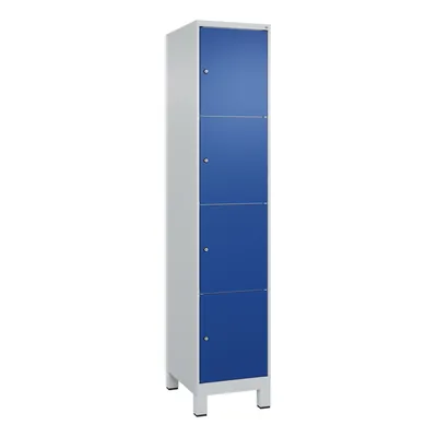 Produktbild von C+P - Schließfachschrank Classic PLUS, Füße, 1 Abteil, 1950x400x500mm, 7035/501