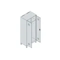 Produktbild von C+P - Schwarz-Weiß-Spind Classic PLUS, Füße, 2 Abteile, 1950x800x500mm, 7035/70