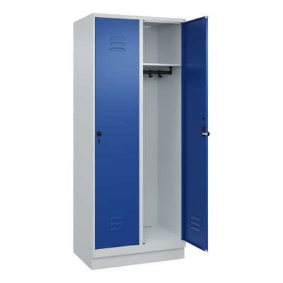 Produktbild von C+P - Spind Classic PLUS, Sockel, 2 Abteile, 1950x800x500mm, 7035/5010