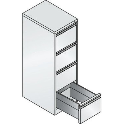 Produktbild von C+P - Hängeregistraturschrank Acurado, H1357xB433xT590mm, 7035/7035