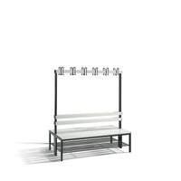 C+P Garderobenbank doppelseitig Basic, H1650xB1500xT750mm, 7021 Produktbild