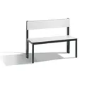 CP Sitzbank mit Rückenlehne, Basic Plus, H796xB1000xT407mm, 7021 Produktbild