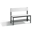 CP Sitzbank mit Rückenlehne, Basic Plus, H796xB1000xT407mm, 7021 Produktbild