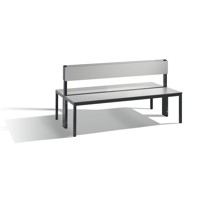 Produktbild von C+P - Doppelseitige Sitzbank mit Rückenlehne, Basic Plus, H796xB1500xT760mm