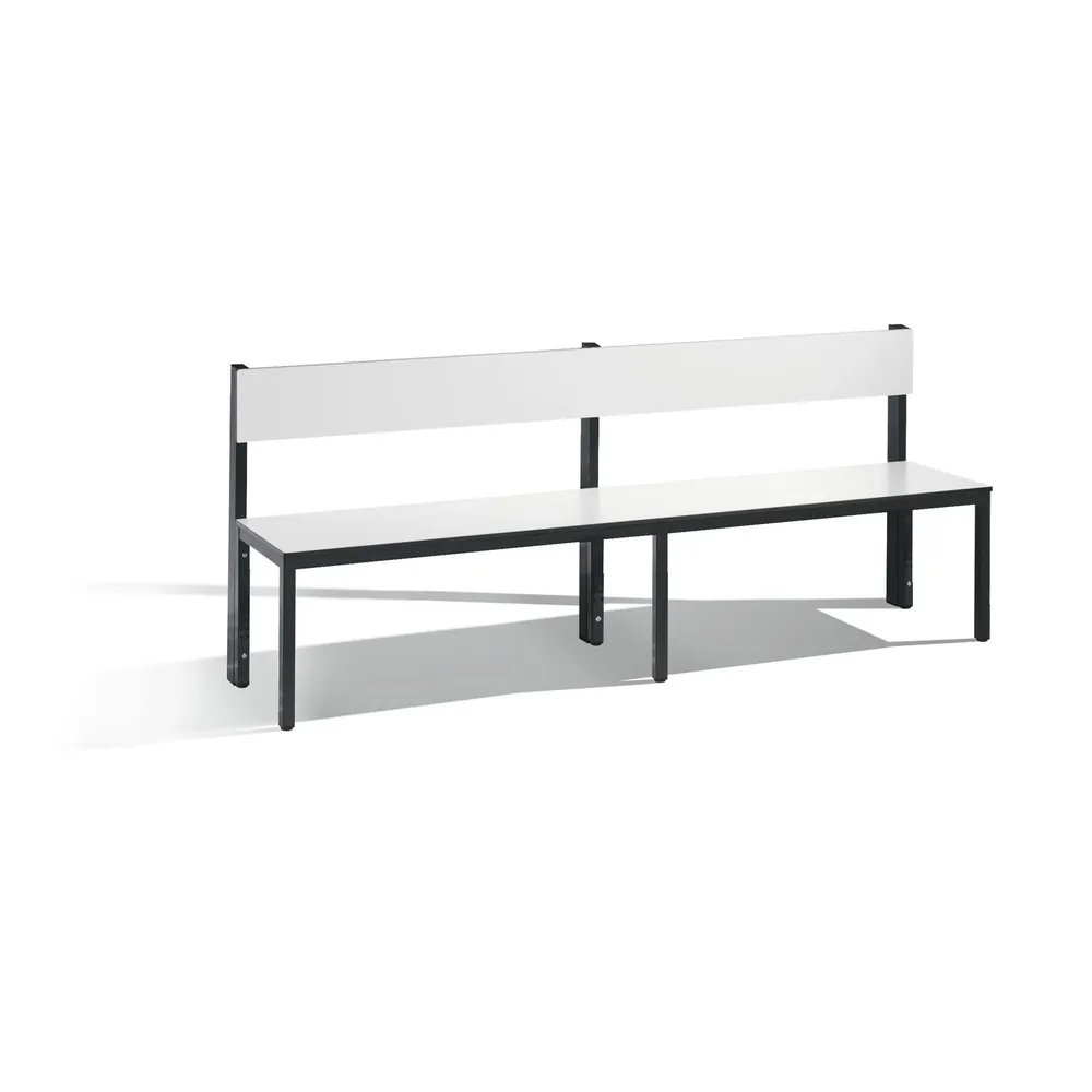 CP Sitzbank mit Rückenlehne, Basic Plus, H796xB1960xT407mm, 7021 Produktbild img1 L