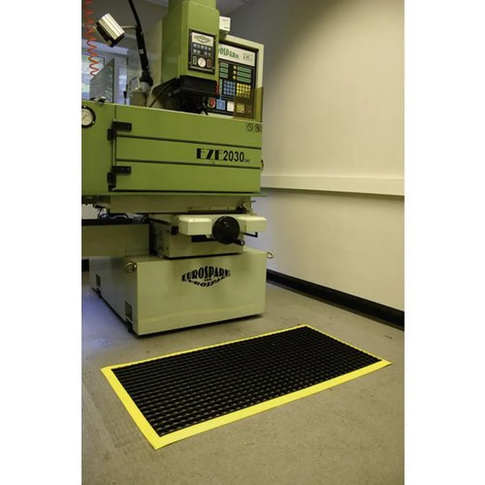 COBA Arbeitsplatzmatte, schwarz/gelb Produktbild img1 L