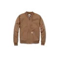 Produktbild von carhartt® - Damen Bomberjacke, Stretchleinen CRAWFORD BOMBER JACKET, braun, Grö