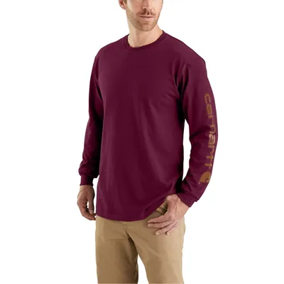 Produktbild von carhartt® - Herren T-Shirt SLEEVE LOGO T-SHIRT L/S, port, Größe XL