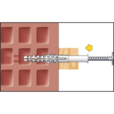 Produktbild von CELO - Multifunktionsrahmendübel MFR SB 10-180 SSKS, Senkbund, Sechskantschr. m