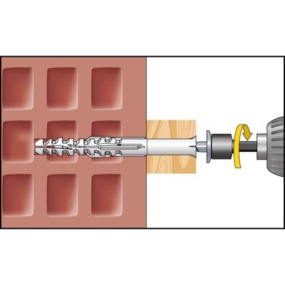 Produktbild von CELO - Multifunktionsrahmendübel MFR SB 10-180 SSKS, Senkbund, Sechskantschr. m