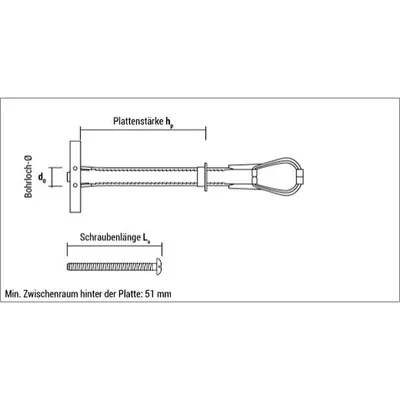 Produktbild von CELO - Hohlraumdübel Universal BT plus M4 LO mit Schraube, 40er Box