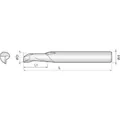 Produktbild von COGO Tools - Einzahnfräser Helix 30° 5mm 1NEM050200S06