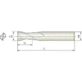 Produktbild von COGO Tools - VHM Schaftfräser scharfkant Helix 30° TISIN Beschichtung 0,8mm 4KC