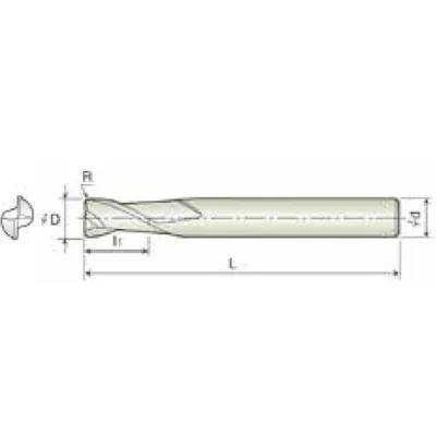 Produktbild von COGO Tools - VHM Eckradiusfräser Helix 30° TISIN Beschichtung R3 X 16mm 4KNR160