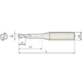 Produktbild von COGO Tools - VHM Schaftfräser scharfkant Helix 30° TISIN Beschichtung 0,4mm 2KR