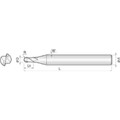 Produktbild von COGO Tools - VHM Kugelfräser kurz Helix 30° TISIN Beschichtung R0,4X 0,8mm 2KSB