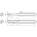 Produktbild von COGO Tools - VHM Kugelfräser Mikro Lang Helix 30° 0,2RX0,4mm 2NLB004030S03
