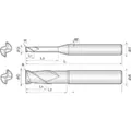 Produktbild von COGO Tools - VHM Eckradiusfräser Helix 30° TISIN Beschichtung 12 X R3mm 2RCR120