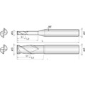 Produktbild von COGO Tools - VHM Schaftfräser High Speed Helix 30° TISIN 8mm 2SRE080300S08