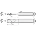 Produktbild von COGO Tools - VHM Schaftfräser High Speed Helix 30° TISIN 0,8mm 4SRE008080S04