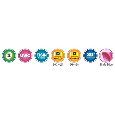 Produktbild von COGO Tools - VHM Gesenkfräser konisch Helix 30° TISIN Beschichtung 4mm 2TEM0400