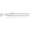 Produktbild von COGO Tools - VHM Gesenkfräser konisch Helix 30° TISIN Beschichtung 4mm 2TEM0400