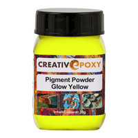 Produktbild von CreativEpoxy - Pigment Powder Glow Yellow, 30 g