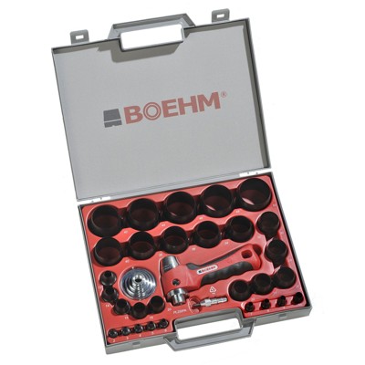 Produktbild von BOEHM - BOEHM JLB249PA Locheisensatz 2-49mm inkl. Halter, Aufnahmescheibe & fed