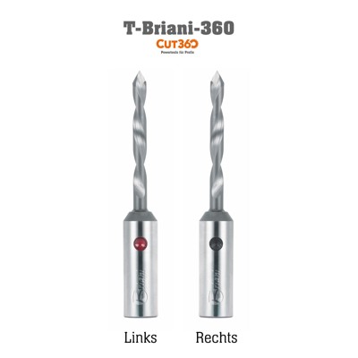 Produktbild von Briani - Durchgangslochbohrer 60° aus Vollhartmetall , Rechtslauf oder Linkslau