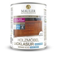 Produktbild von Mauler - Holzmöbel Lacklasur Seidenmatt Nussbaum Dunkel 0,25 L