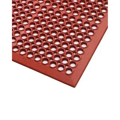 Produktbild von NOBRAND - Ergonomische Sicherheitsmatten für Nassbereiche ST 9.30, rot, 90 x 29