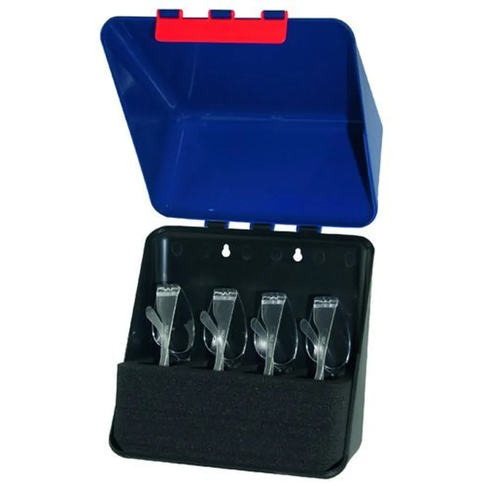 SecuBox Midibox für 4 Schutzbrillen, blau Produktbild img1 L