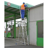 Produktbild von KRAUSE - Vielzweckleiter aus Aluminium, mit 3 x 9 Sprossen