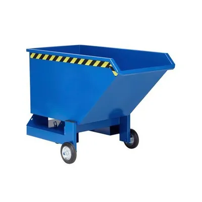 Produktbild von NOBRAND - Kippwagen aus Stahl, 250 Liter Volumen, blau